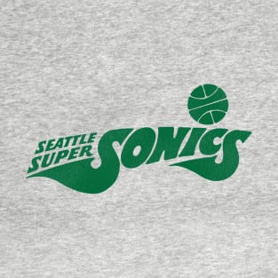 SEATTLE SUPERSONICS 60s Style Basketball Team T-Shirt